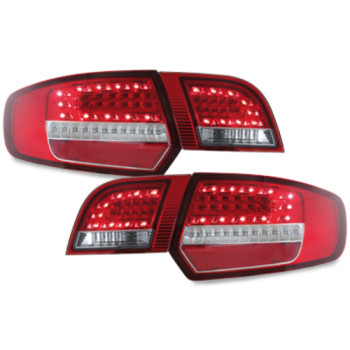 Audi A3 8P Sportback (04-08) LED aizmugurējie lukturi, sarkani/hromēti