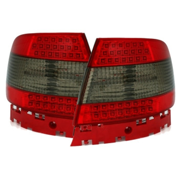 Audi A4 B5 (95-01) LED aizmugurējie lukturi, sarkani/tonēti