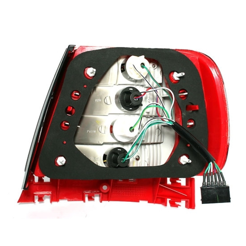 Audi 80 B3 (86-91), 80 B4 Avant (91-95) tail lights, red/crystal