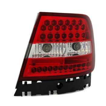 Audi A4 B5 (95-01) LED aizmugurējie lukturi, sarkani/hromēti 2