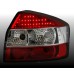Audi A4 B6 (01-04) LED aizmugurējie lukturi, sarkani/hromēti