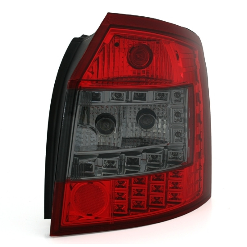 Audi A4 B6 Avant (01-04) LED aizmugurējie lukturi, sarkani/tonēti 2