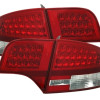 Audi A4 B7 (04-07) LED aizmugurējie lukturi, sarkani/hromēti