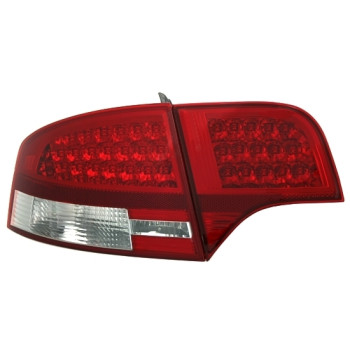 Audi A4 B7 (04-07) LED aizmugurējie lukturi, sarkani/hromēti