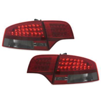Audi A4 B7 (04-07) LED aizmugurējie lukturi, sarkani/tonēti