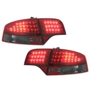 Audi A4 B7 (04-07) LED aizmugurējie lukturi, sarkani/tonēti