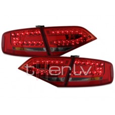 Audi A4 B8 (07-10) LED aizmugurējie lukturi, sarkani/tonēti