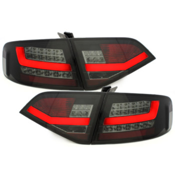 Audi A4 B8 (07-10) LED aizmugurējie lukturi, melni/tonēti
