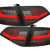 Audi A4 B8 (07-10) LED aizmugurējie lukturi, melni/tonēti