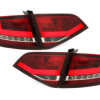 Audi A4 B8 (07-10) LED aizmugurējie lukturi, sarkani/hromēti