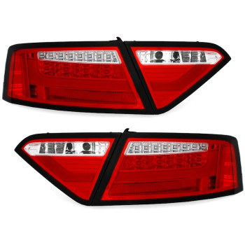 Audi A5 B8 (07-11) LED aizmugurējie lukturi, красный/хрусталь