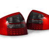 Audi A6 C5 (97-05) LED aizmugurējie lukturi, sarkani/tonēti