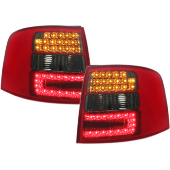 Audi A6 C5 Avant (97-05) LED aizmugurējie lukturi, sarkani/tonēti