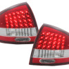 Audi A6 C5 (97-05) LED aizmugurējie lukturi, sarkani/hromēti 2
