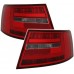 Audi A6 C6 (04-08) LED aizmugurējie lukturi, sarkani/hromēti 3