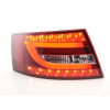 Audi A6 C6 (04-08) LED aizmugurējie lukturi, sarkani/hromēti