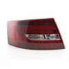 Audi A6 C6 (04-08) LED aizmugurējie lukturi, sarkani/hromēti