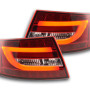 Audi A6 C6 (04-08) LED aizmugurējie lukturi, sarkani/hromēti