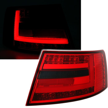 Audi A6 C6 (04-08) LED aizmugurējie lukturi, sarkani/tonēti 3