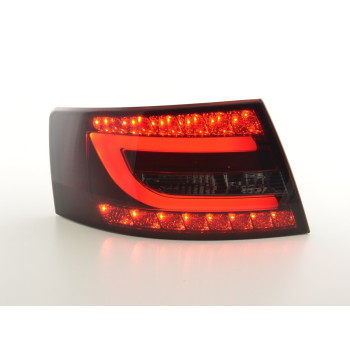 Audi A6 C6 (04-08) LED aizmugurējie lukturi, sarkani/tonēti