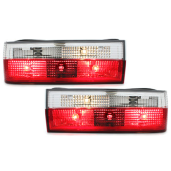 BMW e30 (83-87) aizmugurējie lukturi, sarkani/hromēti