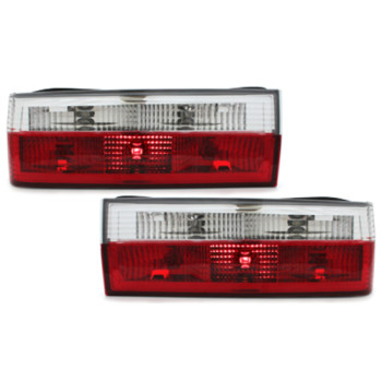BMW e30 (83-87) aizmugurējie lukturi, sarkani/hromēti