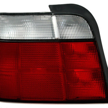 BMW e36 Compact (94-00) aizmugurējie lukturi, sarkani/balti