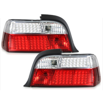 BMW e36 Coupe/Cabrio (92-99) LED sarkani/hromēti