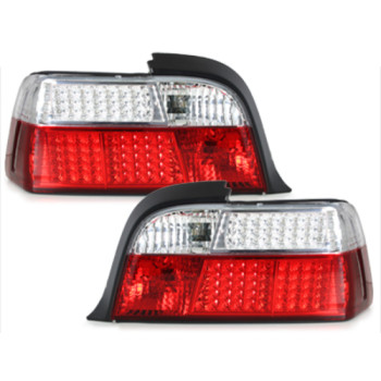BMW e36 Coupe/Cabrio (92-99) LED sarkani/hromēti