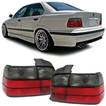 BMW e36 Sedan (91-98) red/smoked
