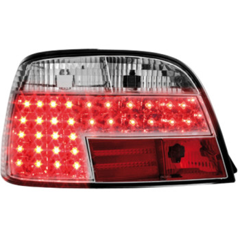 BMW e38 (94-01) LED aizmugurējie lukturi, hromēti