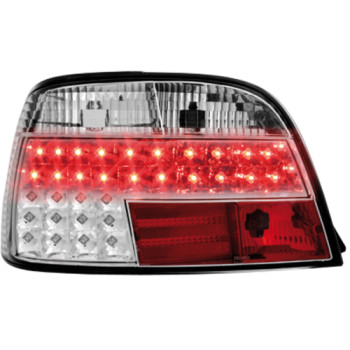 BMW e38 (94-01) LED aizmugurējie lukturi, hromēti