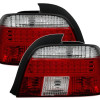 BMW e39 (95-03) LED aizmugurējie lukturi, sarkani/hromēti