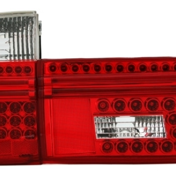 BMW e39 Touring (97-04) LED aizmugurējie lukturi, sarkani/hromēti