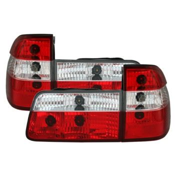 BMW e39 Touring (97-04) aizmugurējie lukturi, sarkani/hromēti