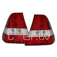 BMW e46 Compact (01-05) aizmugurejie lukturi, sarkani/hromēti