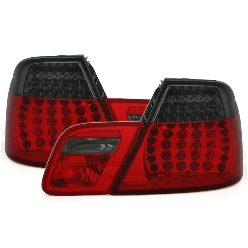 BMW e46 Coupe (99-03) LED aizmugurejie lukturi, sarkani/tonēti
