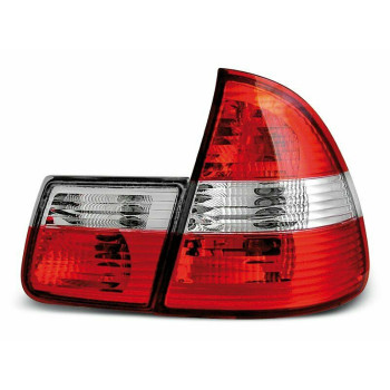 BMW e46 Touring (99-05) aizmugurejie lukturi, sarkani/hromēti 2