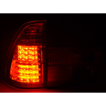 BMW X5 e53 (99-06) LED aizmugurejie lukturi, hromēti 2