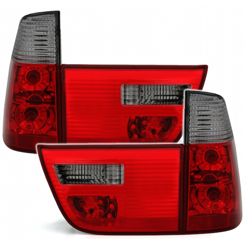 BMW X5 e53 (99-06) aizmugurējie lukturi, sarkani/tonēti
