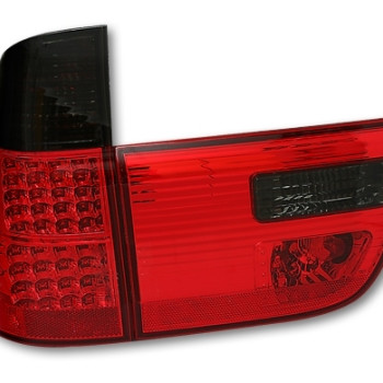 BMW X5 e53 (99-06) LED aizmugurejie lukturi, sarkani/tonēti