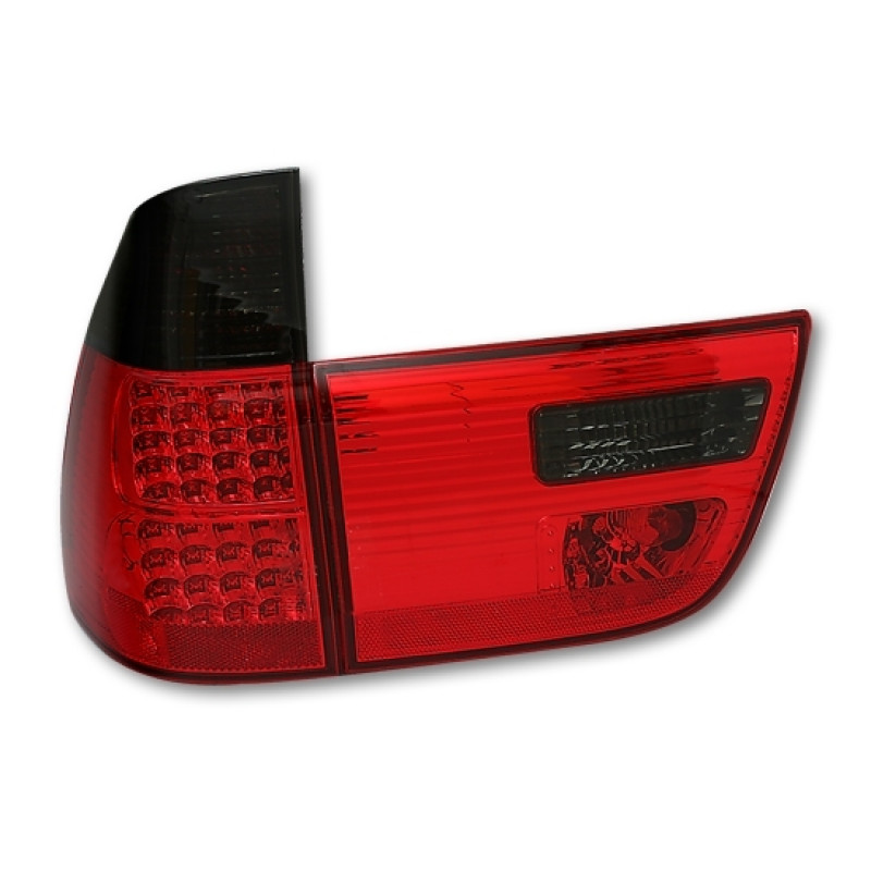 BMW X5 e53 (99-06) LED aizmugurejie lukturi, sarkani/tonēti