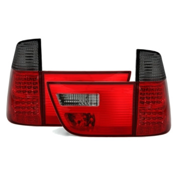 BMW X5 e53 (99-06) LED aizmugurejie lukturi, sarkani/tonēti