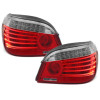 BMW e60 (03-07) LED aizmugurējie lukturi, sarkani/hromēti
