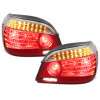 BMW e60 (03-07) LED aizmugurējie lukturi, sarkani/hromēti