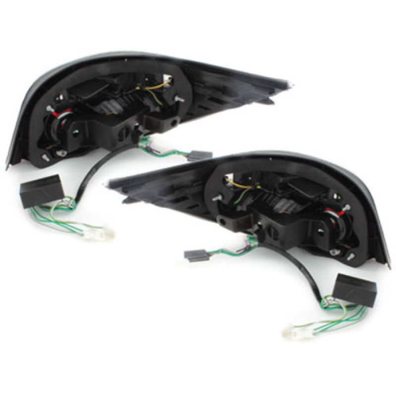 BMW e60 (03-07) LED aizmugurējie lukturi, sarkani/hromēti