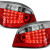 BMW e60 (03-07) LED aizmugurējie lukturi, sarkani/hromēti 2