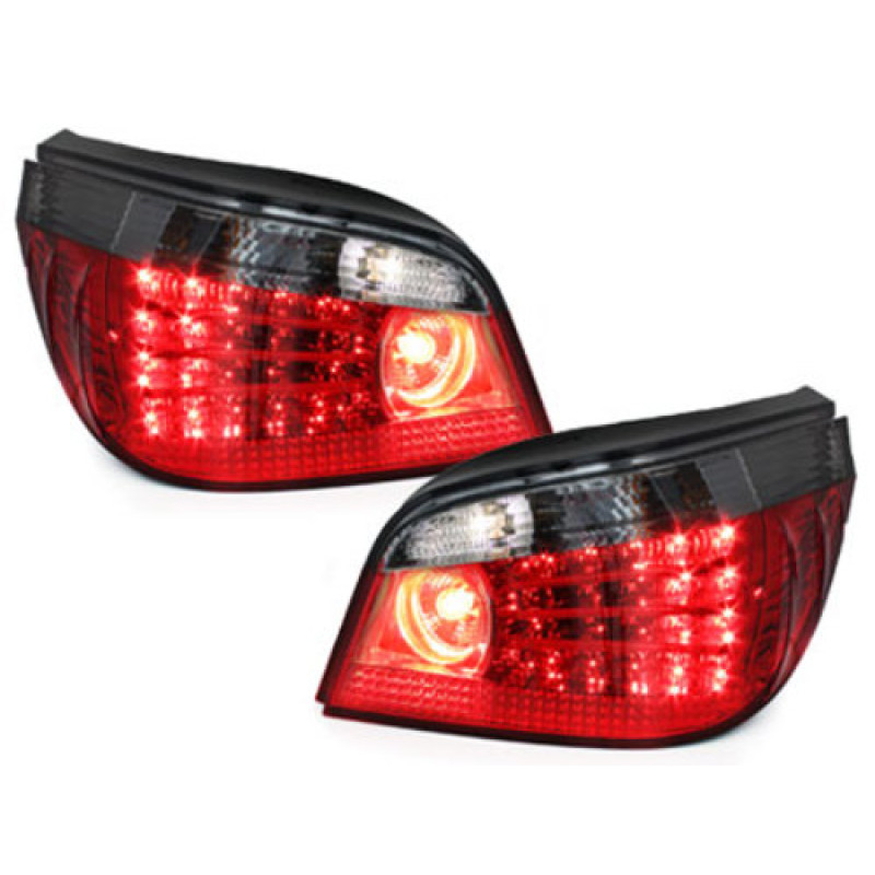 BMW e60 (03-07) LED aizmugurejie lukturi, sarkani/tonēti 2