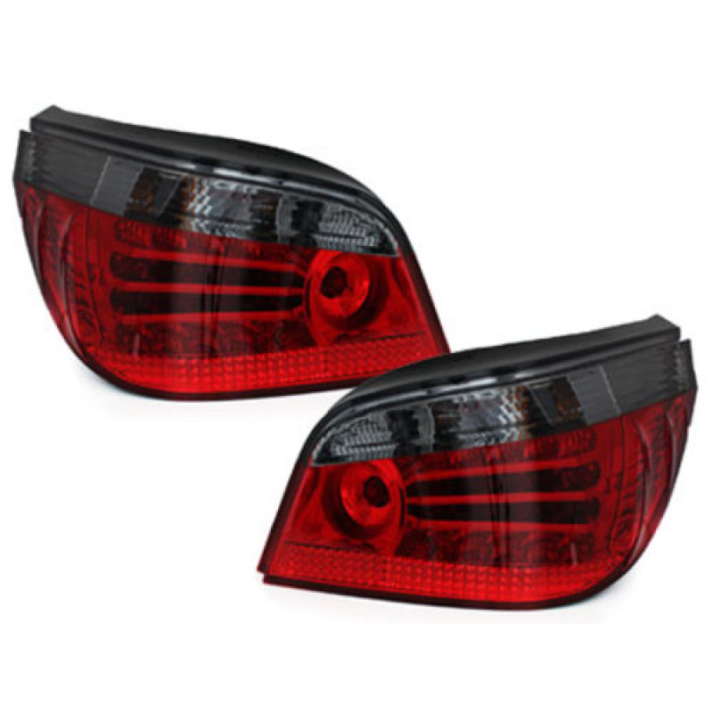 BMW e60 (03-07) LED aizmugurejie lukturi, sarkani/tonēti 2