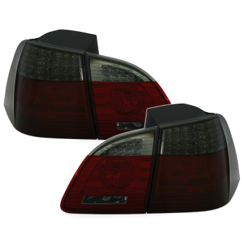 BMW e61 (04-07) LED aizmugurejie lukturi, sarkani/tonēti